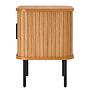 Nightstand BARAWOH real wood veneer oak 3
