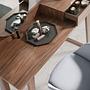 7000 Dressing table with mirror Walnut veneer 7