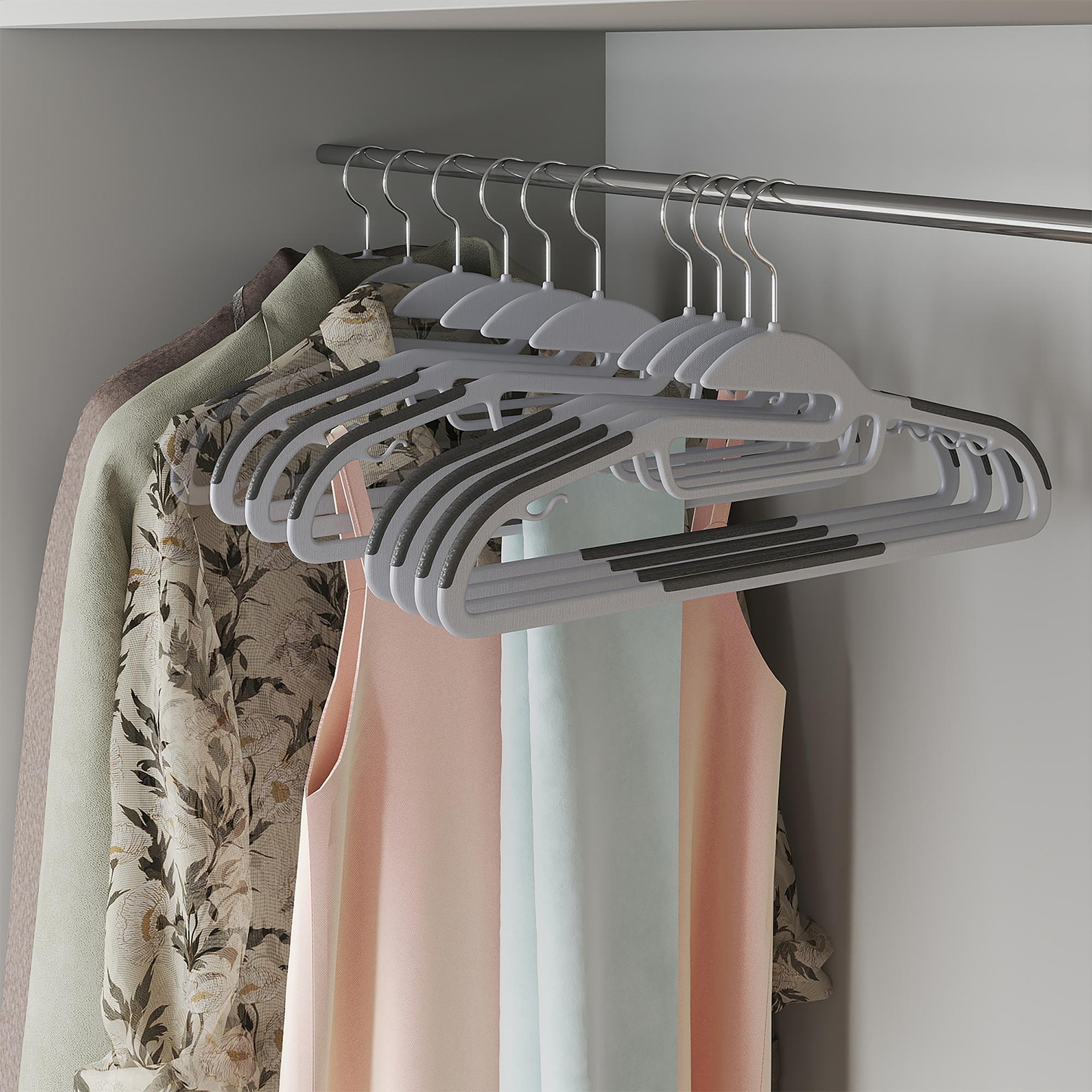 Vanoa Clothes Hangers 50-piece Powder-coated Steel White 2