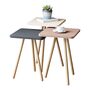 Hobro 3er Set Beistelltisch Holz Mehrfarbig 2