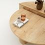 Podium coffee table oak brown 6