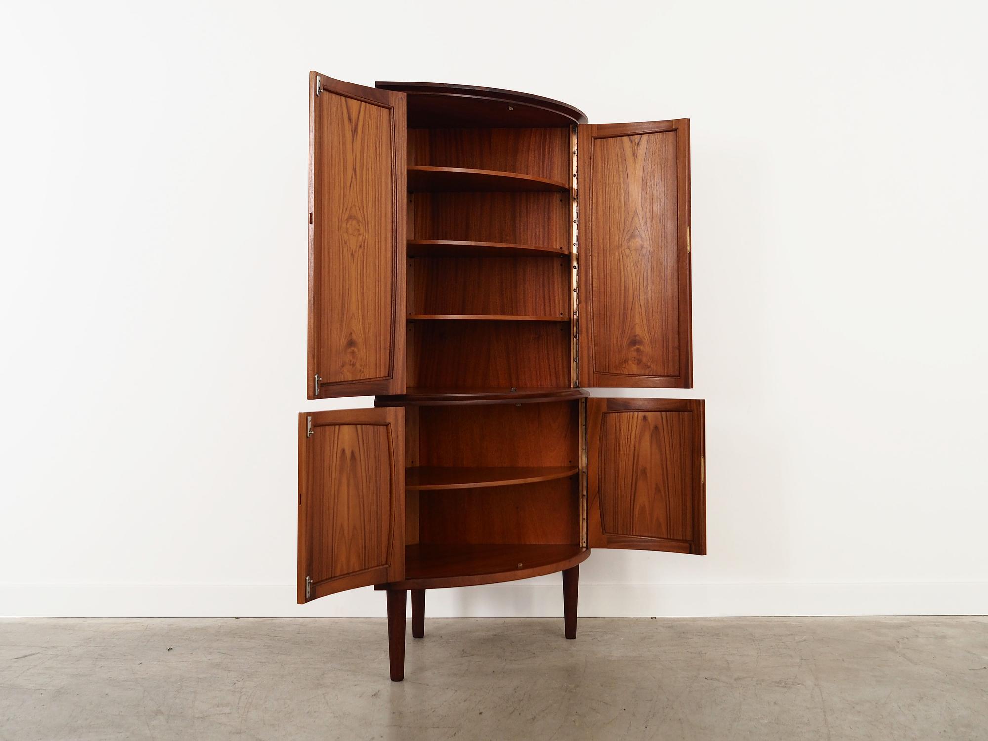Eckschrank Teakholz 1970er Jahre 6