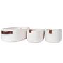 3x Jarana Storage basket Cotton White 1