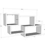 Ayder Wall Shelf Wood Veneer White 3