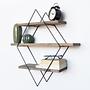 Wr007 Wooden veneer shelf Black 6