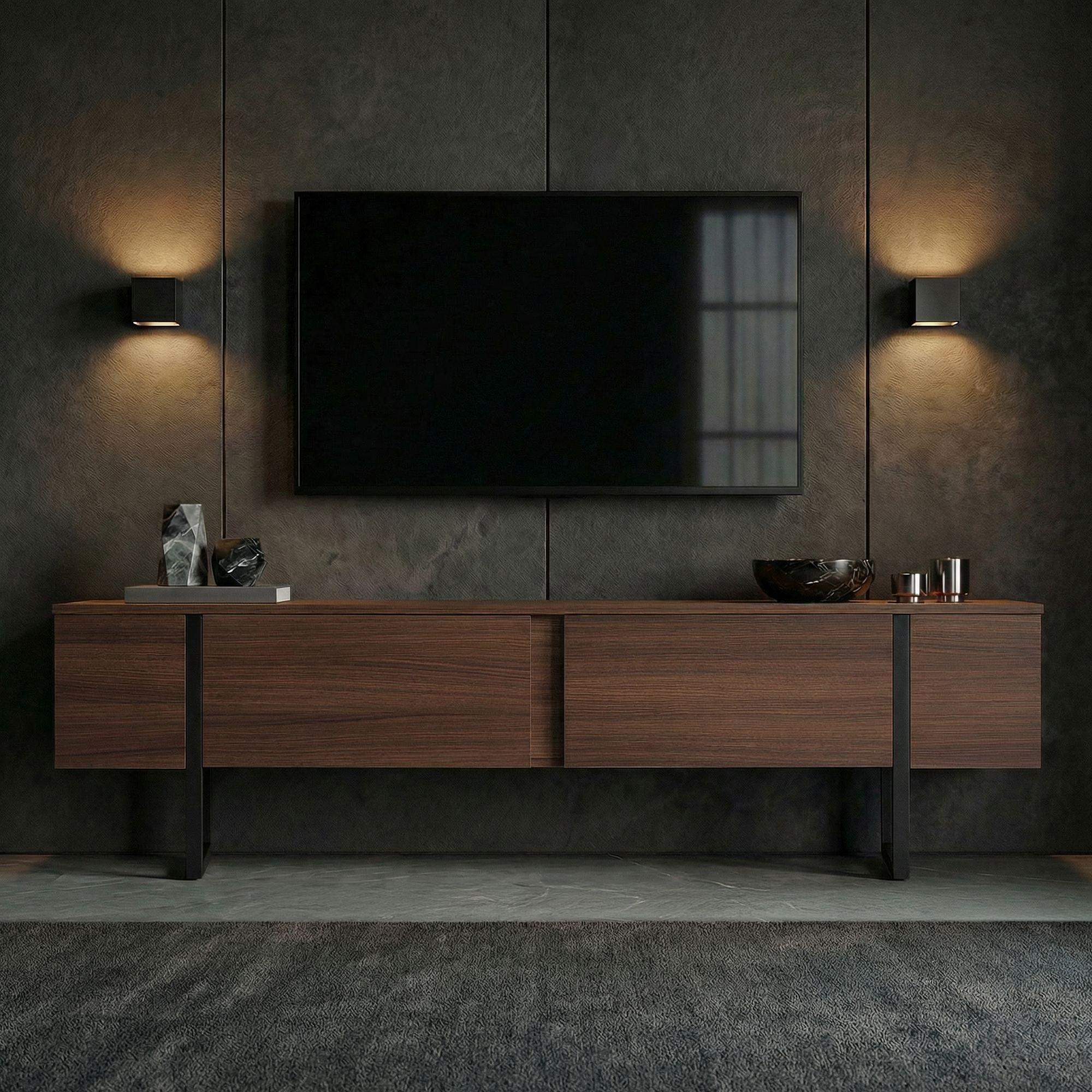 Onera Sideboard effetto noce nero 2