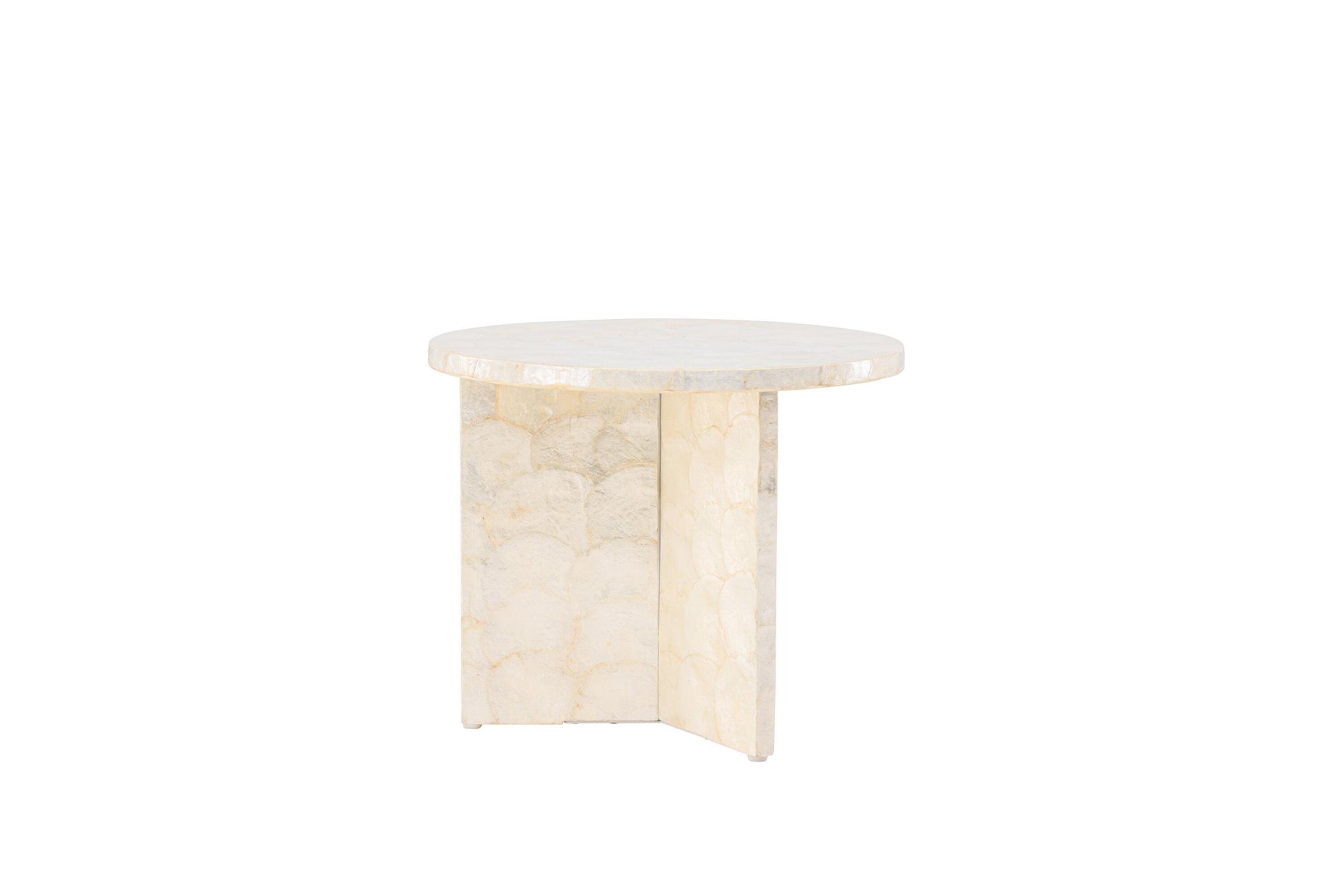 Smögen Coffee Table Capiz Natural ⌀40 3