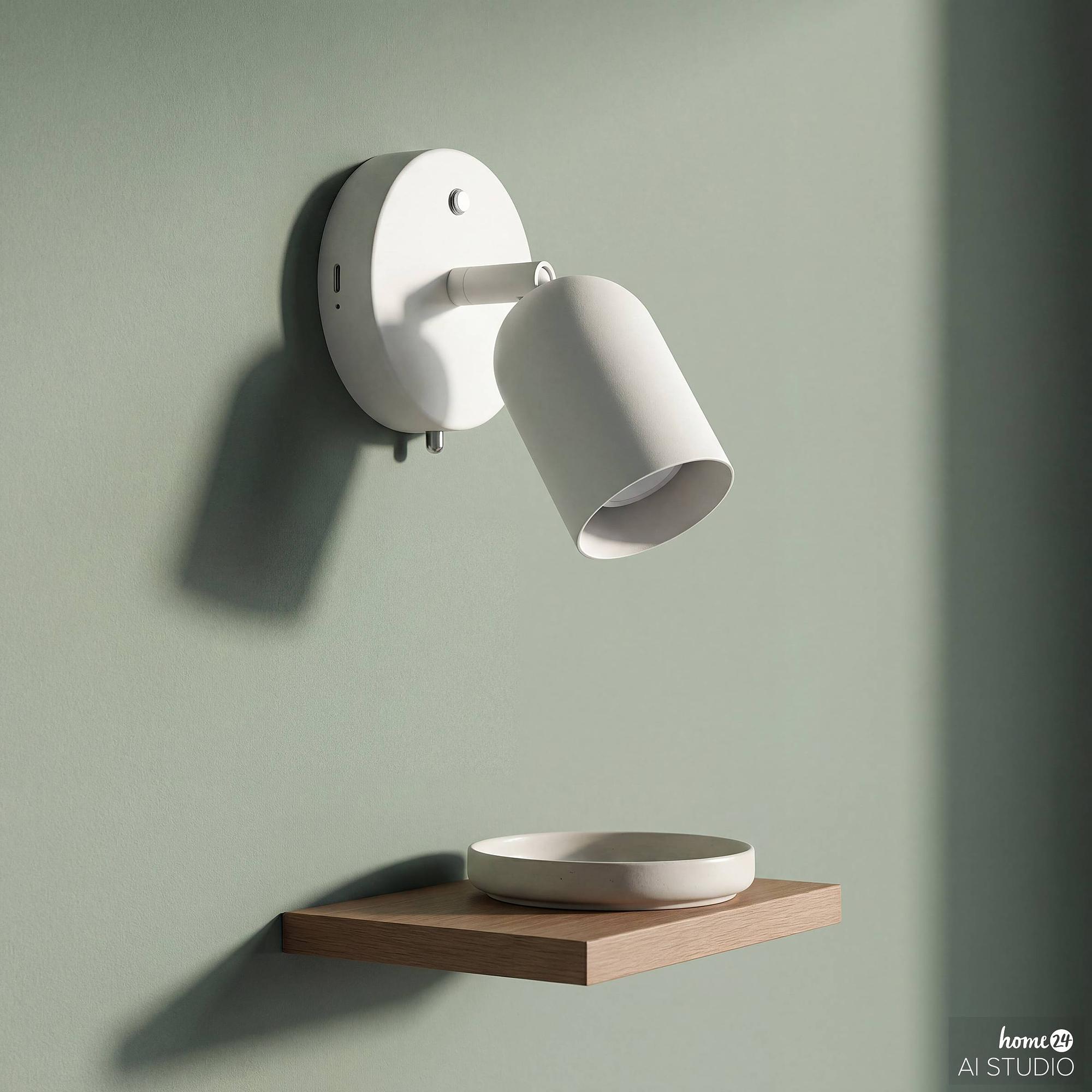 DINA Battery-Powered Wall Light 3-Stage Dimmer Beige 0