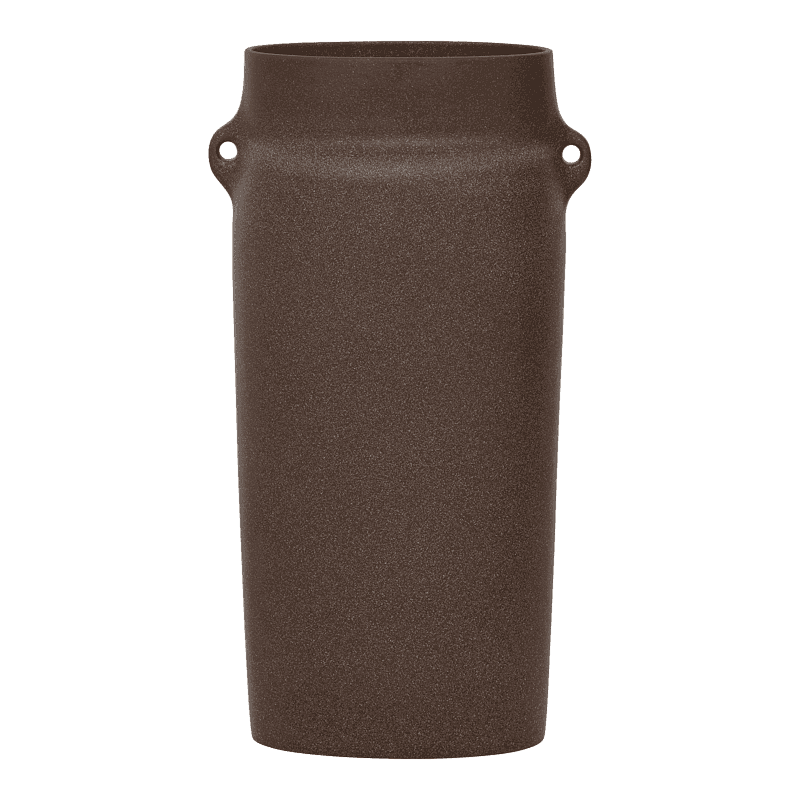 Oreille Vase Keramik Braun 1