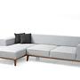 Montana Ecksofa Links Grau 0