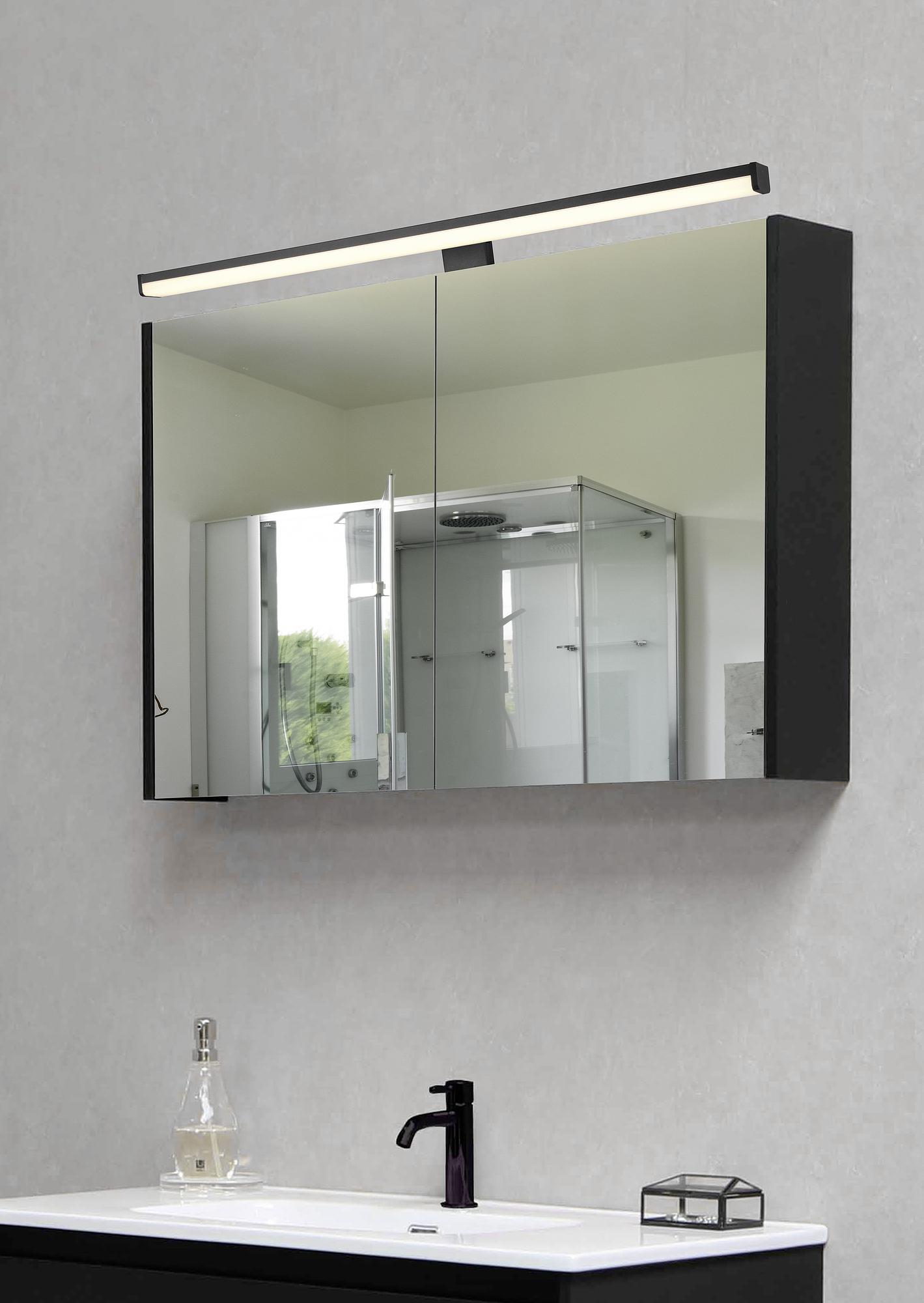 LED-Wandleuchte Lino Polycarbonat Schwarz 0