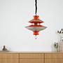Hanging lamp Metal Orange 1970s 1