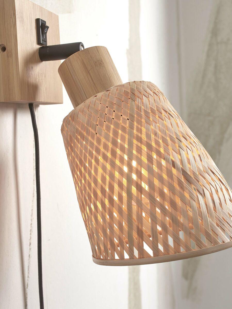 Wandleuchte Java Bambus Beige  4