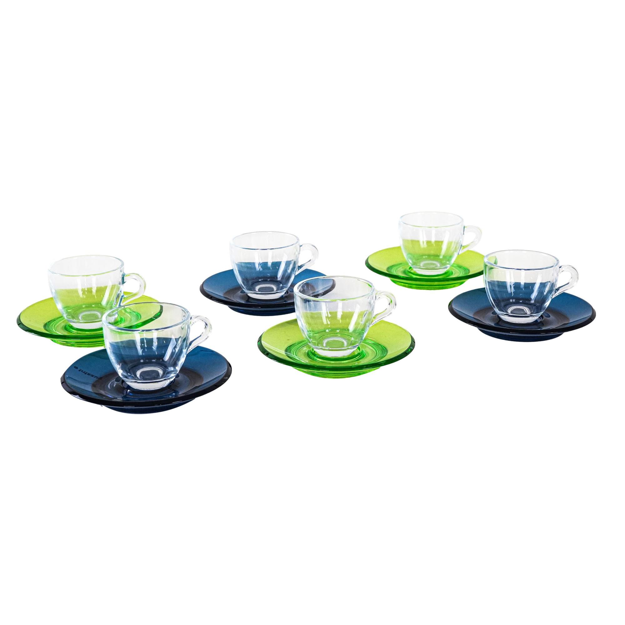 Glass Set Multicolored 1970s 0