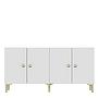 Simple 150 Sideboard White Gold 6