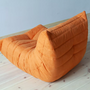 Togo Lounge Set 3 pezzi Tessuto Arancione 8