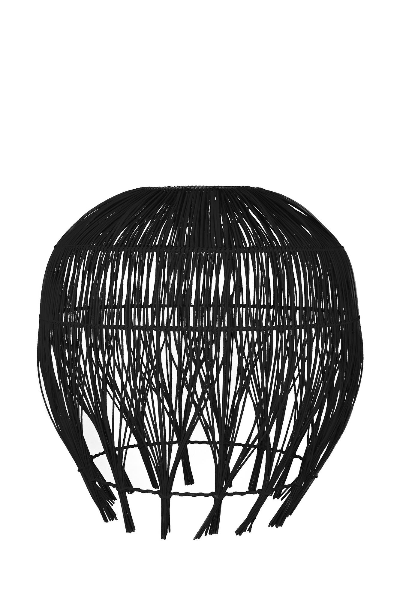 Montego Lampenschirm Rattan Schwarz Ø 50cm 2