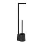 Toilet Brush Set Avola Polypropylene Stainless Steel Matt Black 2