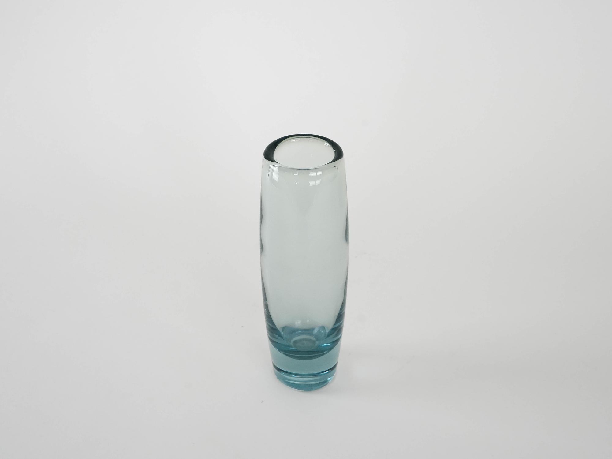 Glasvase Transparent 1950er Jahre 3