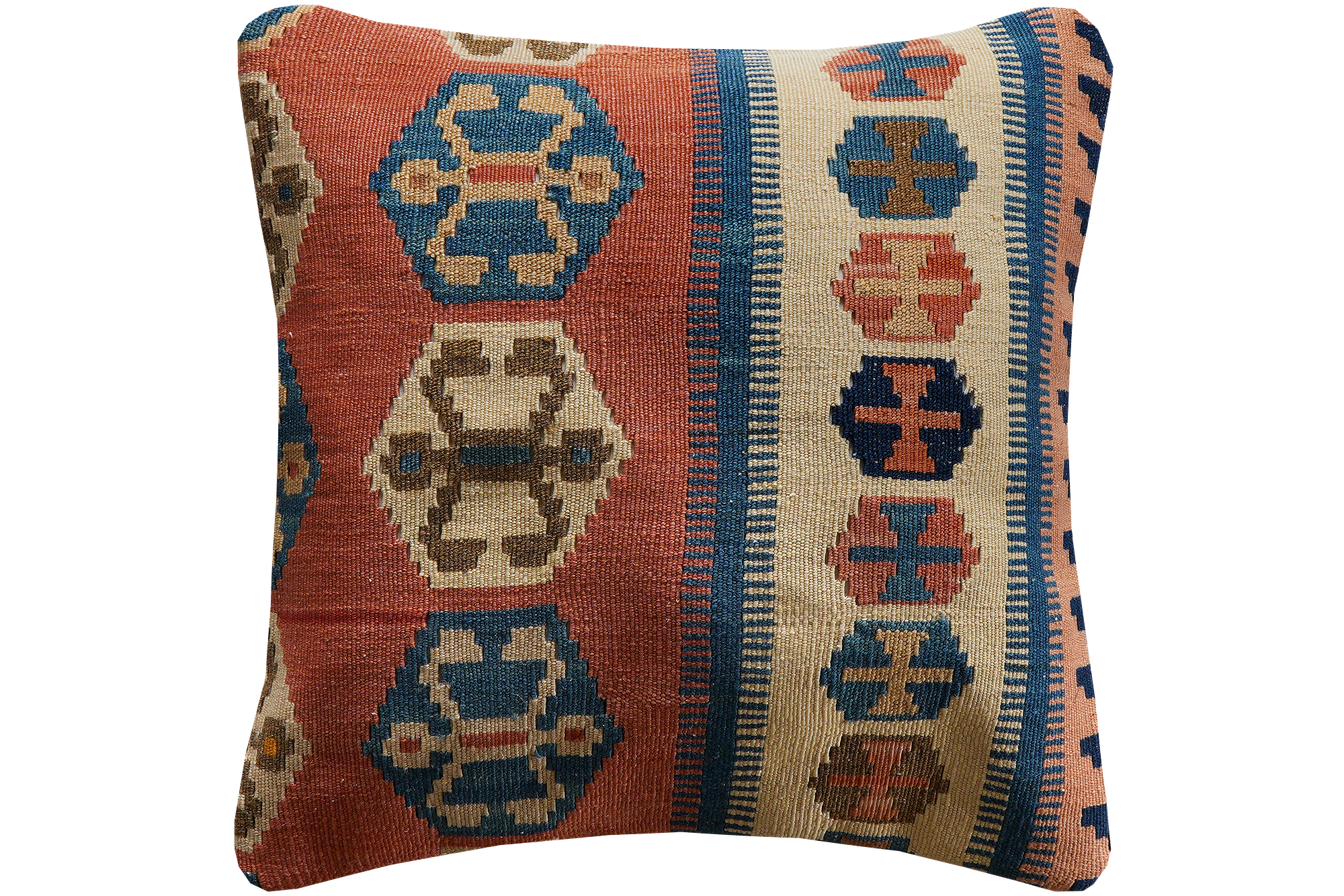 Carpet Pillow Wool Cotton Multicolored 0