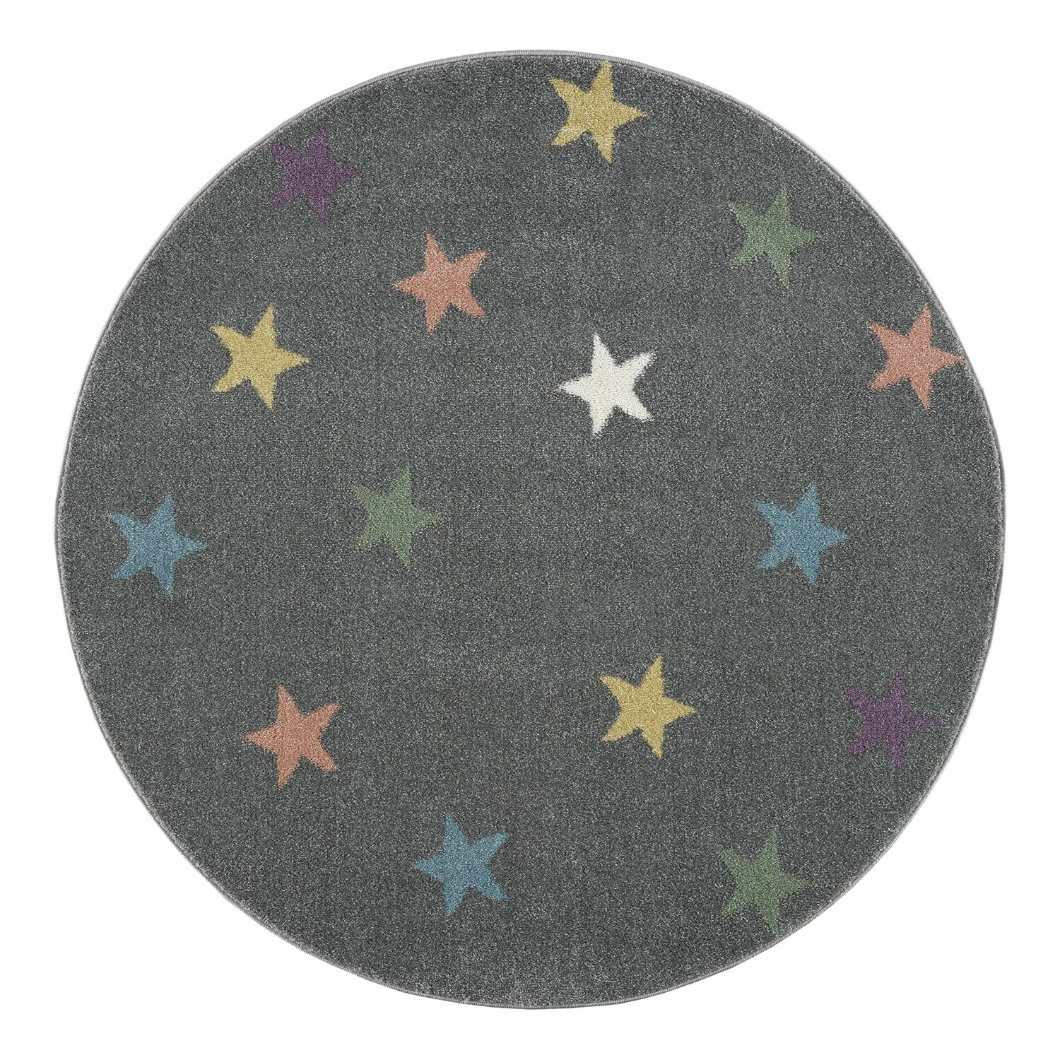 Teppich Textil Grau Gemustert 0