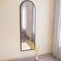 Emma Freestanding Mirror Black 50cm x 160cm 3