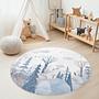 Winter Wonderland Children's Rug Multicolored Ø180cm 3