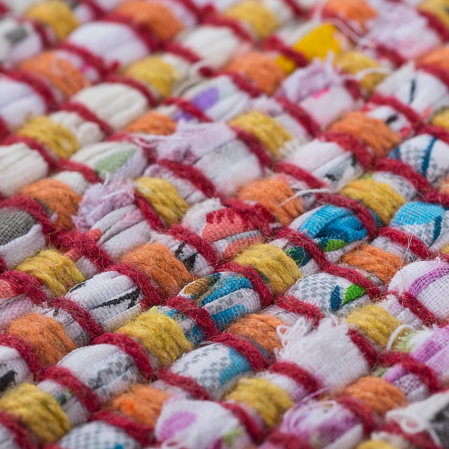Frida Wollteppich Baumwolle Mehrfarbig 60x120 cm 1