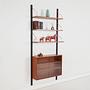 Teak shelf brown 1960s 2