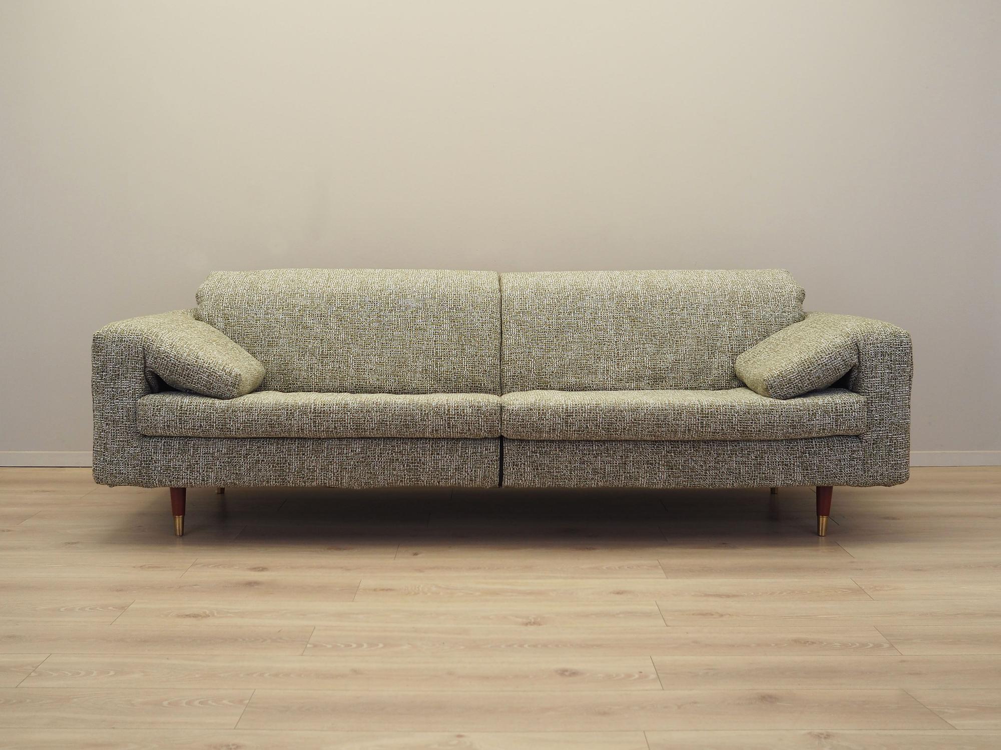 3-Sitzer Sofa Grün 1970er Jahre 1