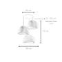 3-Flammig Wabi Sabi Claylights Pendelleuchte Beton Grau 7