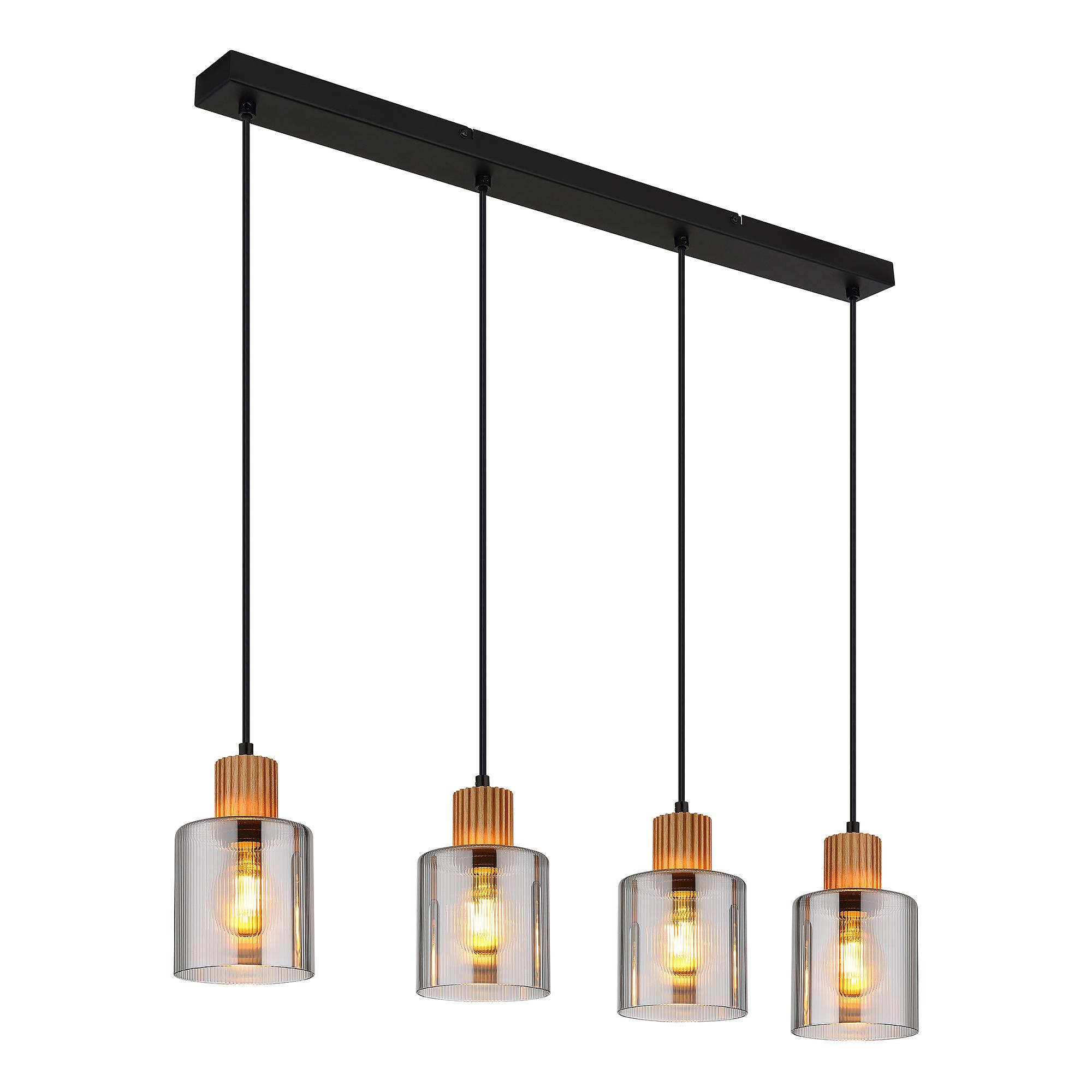 Aleidis Typ A Pendelleuchte Rauchglas Eisen 4-flammig 3