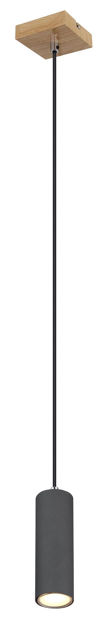 1-Light Robby Type B Pendant Light Iron Brown Grey 4