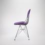 Vitra Wire Chair mit Polster Wildleder Lila 1