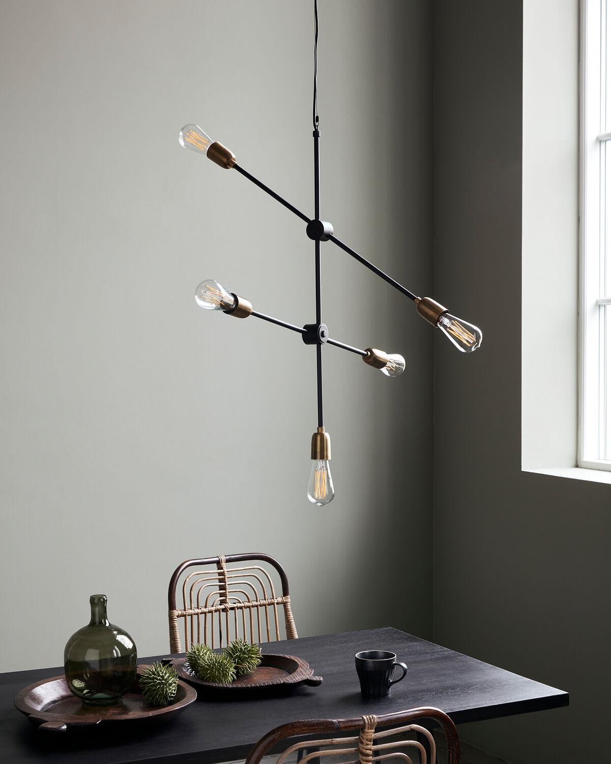 2x HDMolecular Lamp Black Brass 1