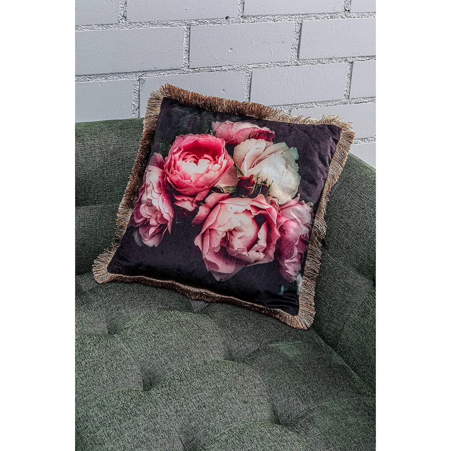 Dekokissen Blush Roses Polyester Mehrfarbig 2