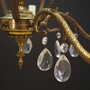 Vintage Chandelier Brass Gold 1960s 5