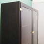 Vintage cabinet oak wood grey 1960s 3
