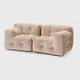 Not-A-Sofa Modulares 2-Sitzer Sofa Velours Beige 0