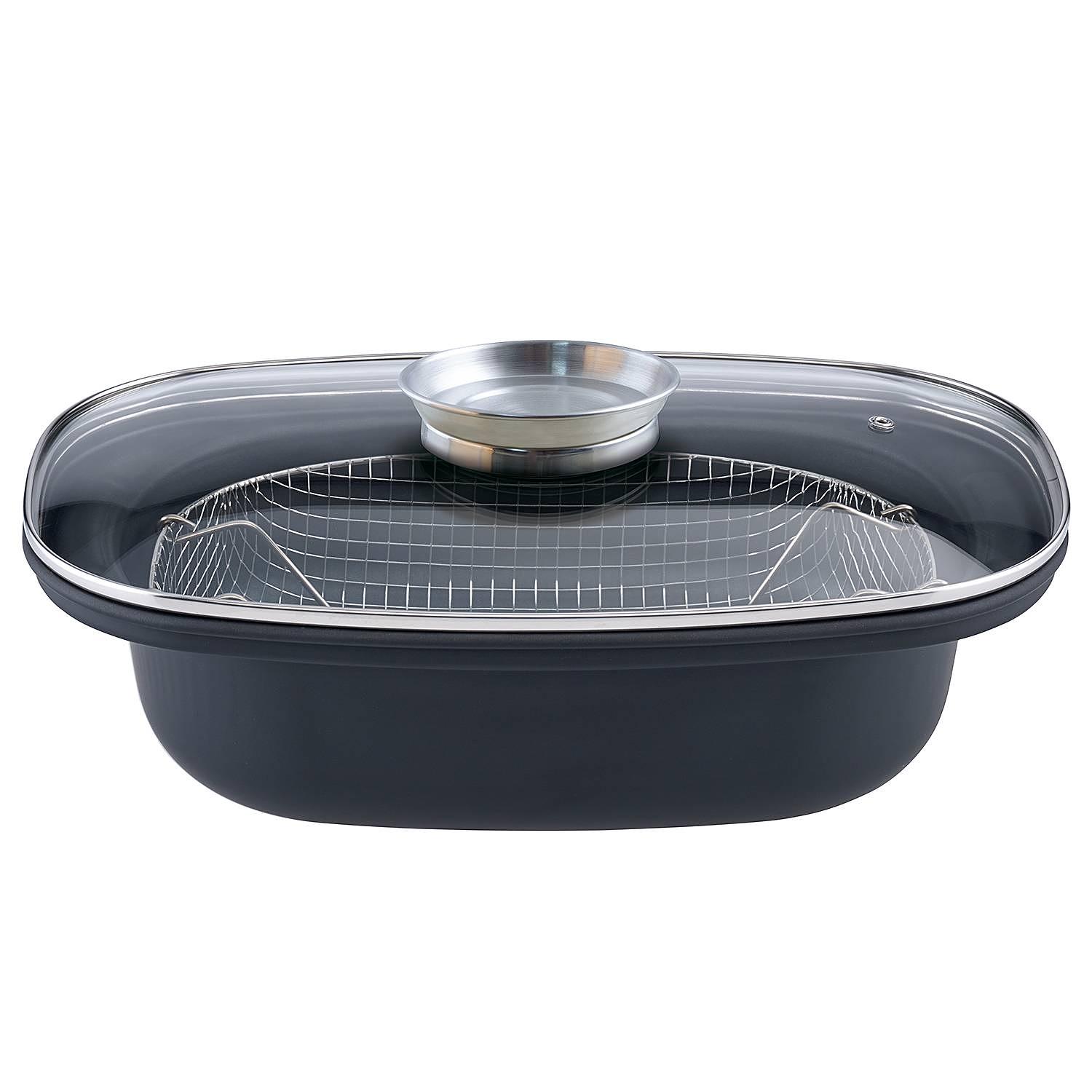 2x Bubach Aroma Roaster Set Stainless Steel Black incl. Insert 0