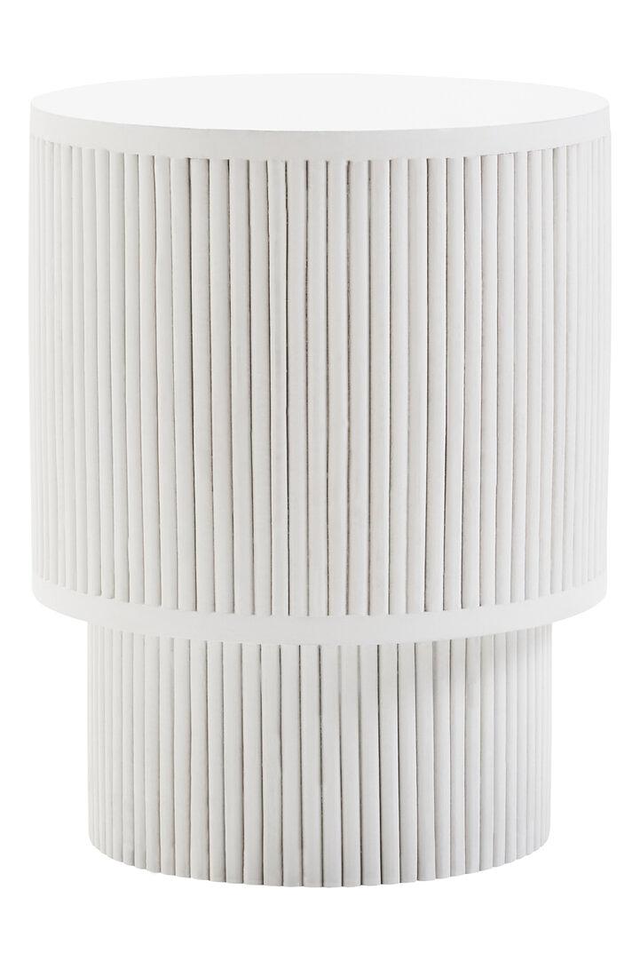 Walsa Tavolino Legno di Mango Bianco 0