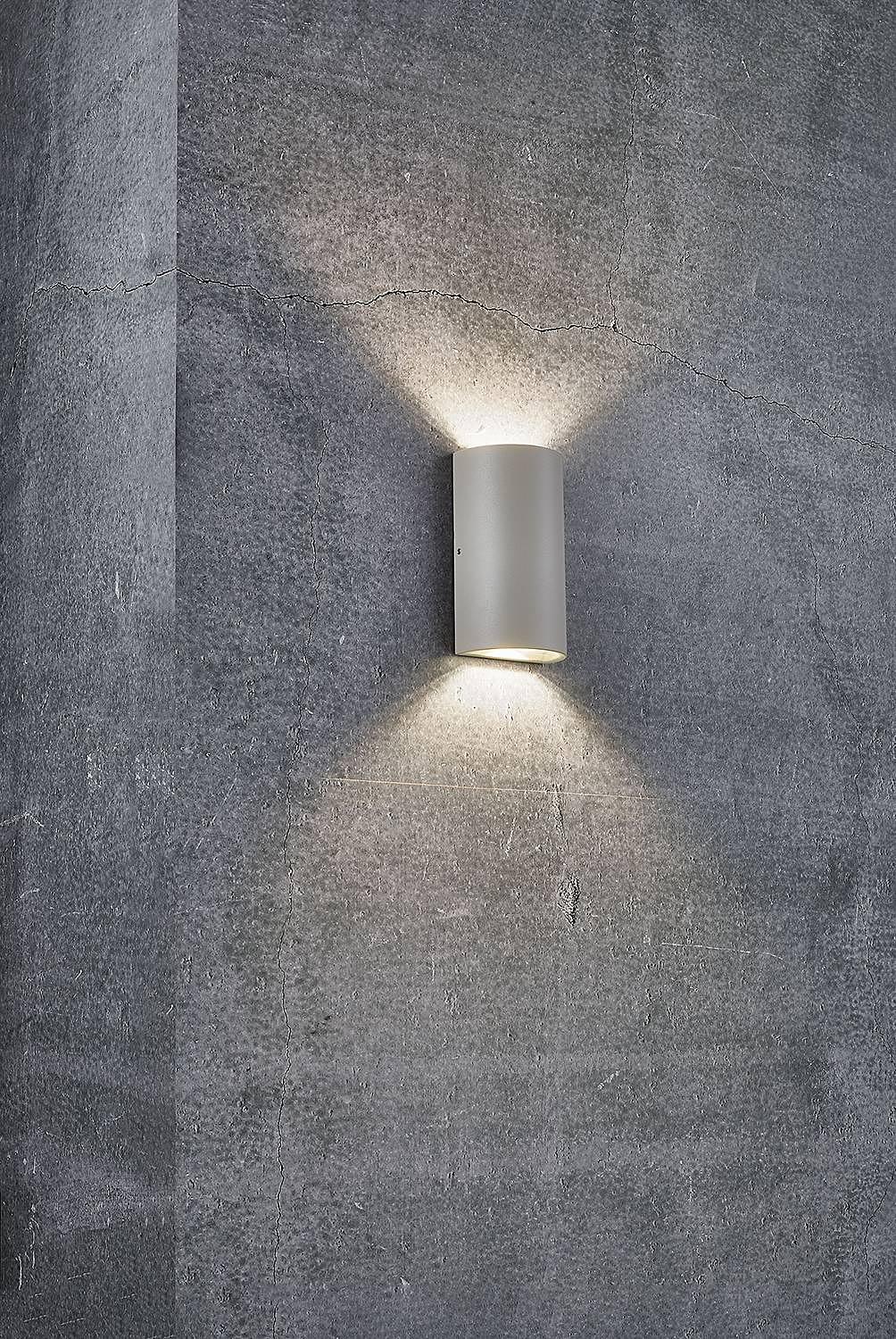 2-Flammig LED-Wandleuchte Rold Glas Stahl Beige 2