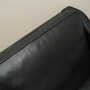 Sofa Leather Black 1970s 8