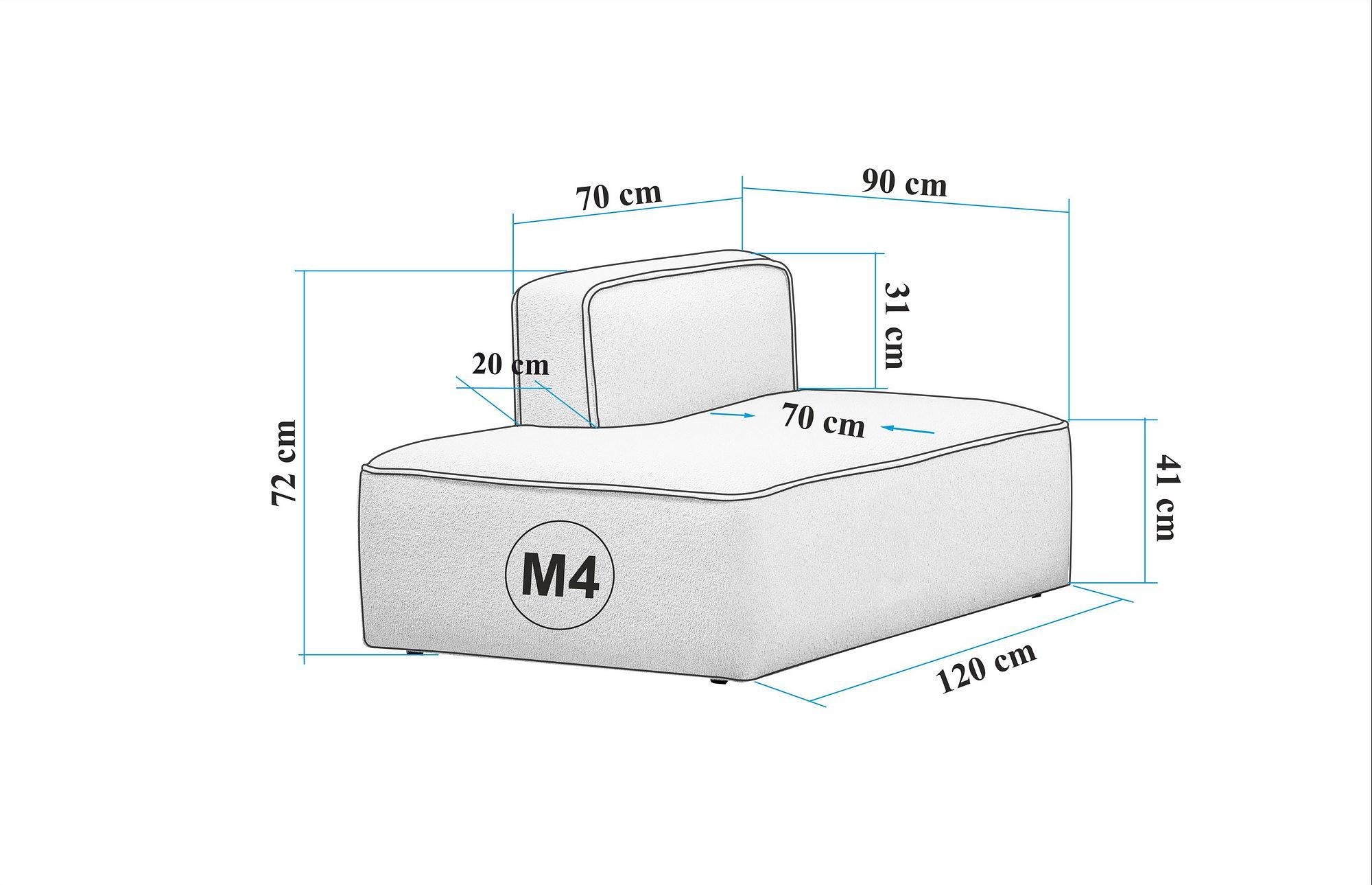 More M Sofa 1-Sitzer Creme 1