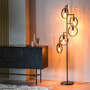 Floor lamp 5-light metal black 1