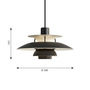 PH 5 mini Monochrome Pendelleuchte Schwarz 1