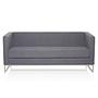 BARBADOS 2-seater sofa fabric grey 0