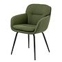 Armchair LAVINA Fabric Steel Dark Green 0