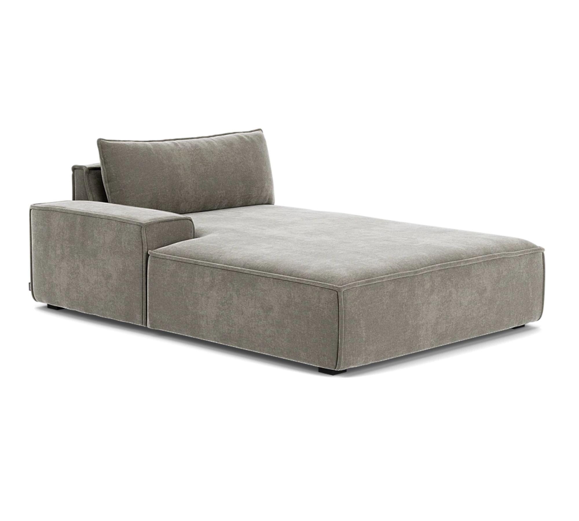 Daphne 1-Sitzer Récamiere Links Planet Grey Green 1