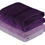 4x Rainbow Bath Towels Cotton Purple 0